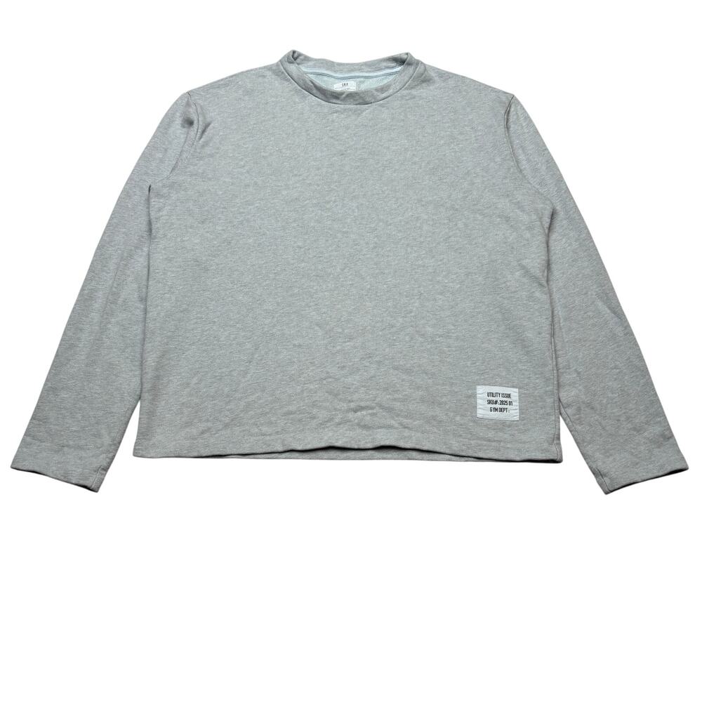 SKU Save Khaki United LS Organic Terry Crew Sweatshirt Men's Large Utility Gym